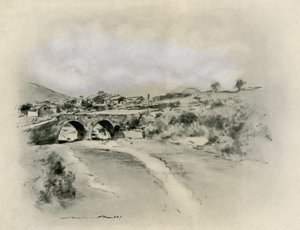 Bir Meksika Köyü by Mortimer Ludington Menpes